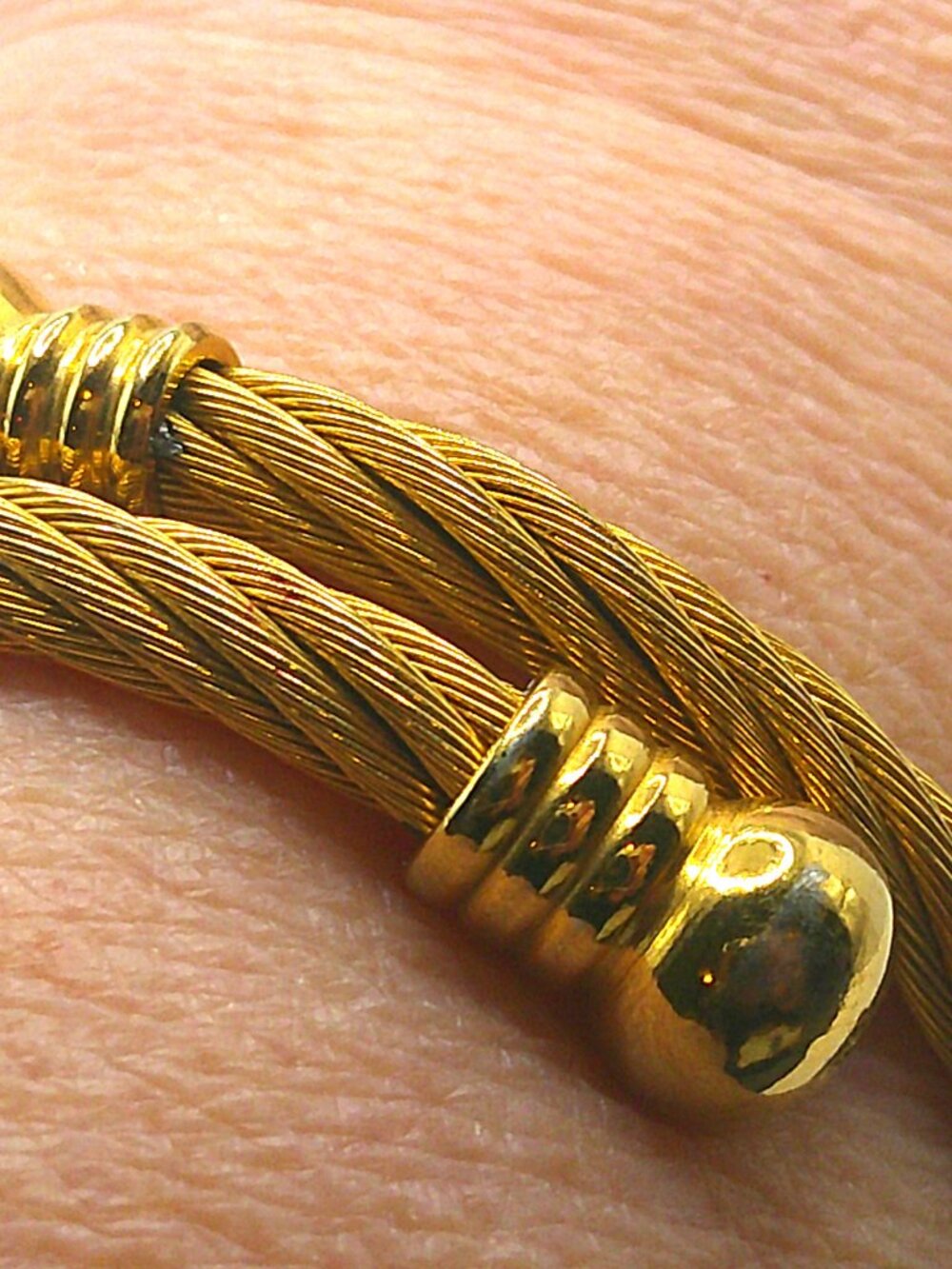 Goldtone Rope Wrap Bracelet - Picture 2 of 6